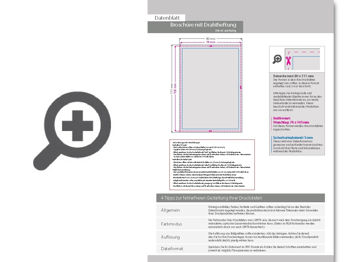 Product Bild brosch__re_mit_drahtheftung__endformat_din_a7__64-seitig