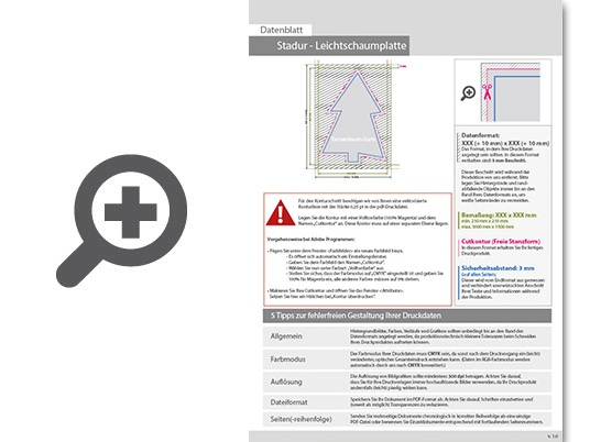 Product Bild leichtschaumplatte_stadur_in_tannenbaum-form_konturgefr__st___einseitig_4_0-farbig_bedruckt